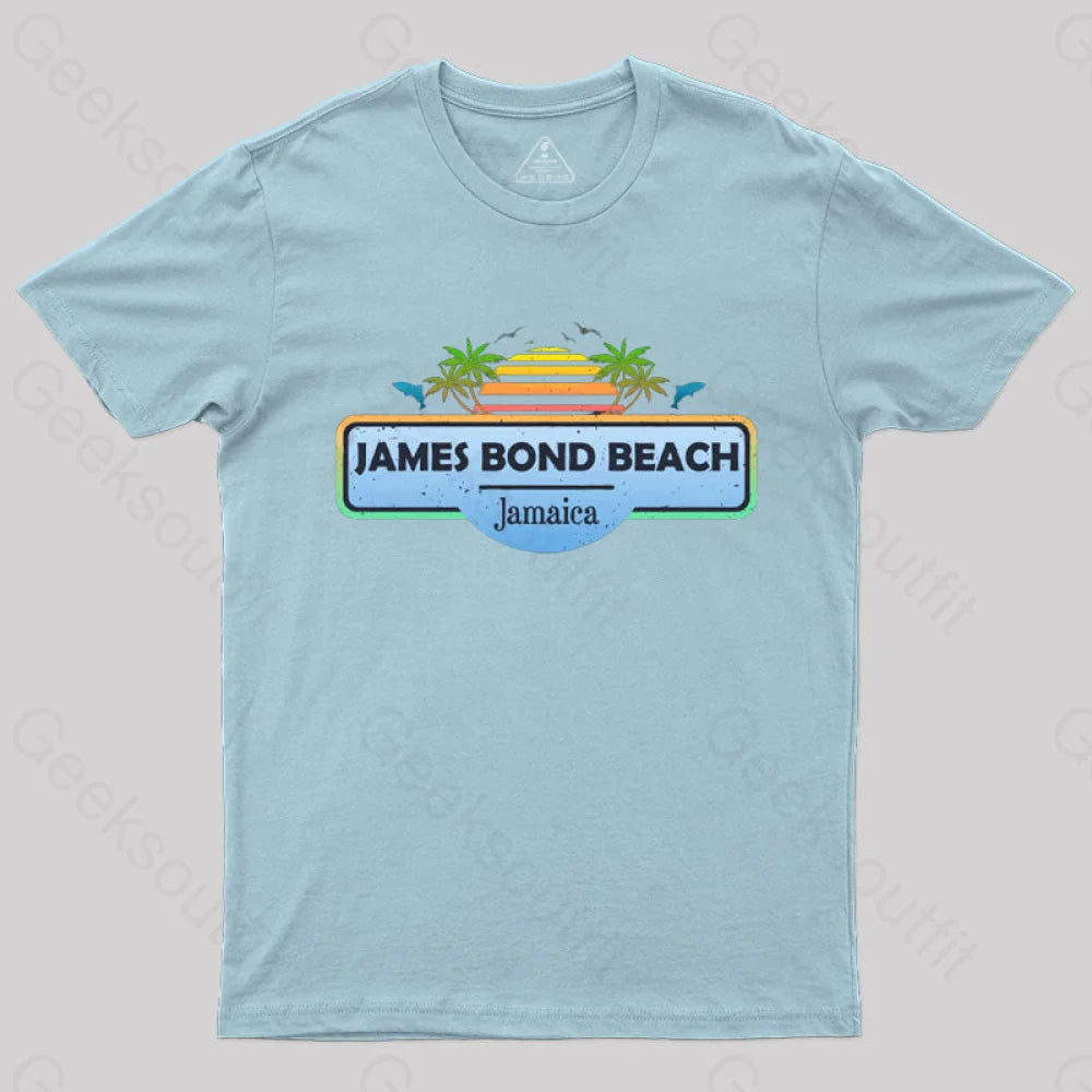 James Bond Beach Jamaica T-Shirt Light Blue / S