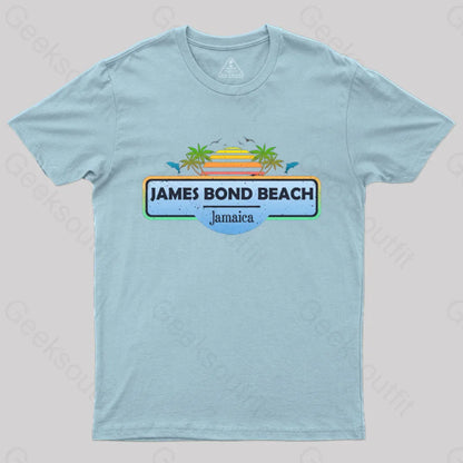 James Bond Beach Jamaica T-Shirt Light Blue / S