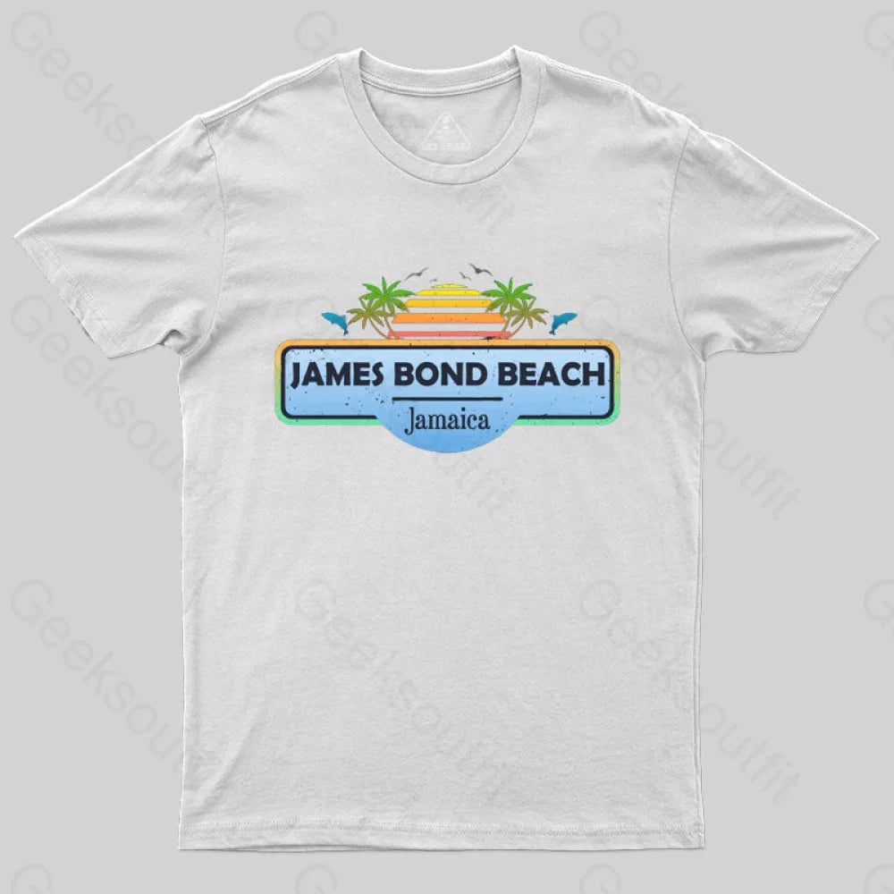 James Bond Beach Jamaica T-Shirt White / S