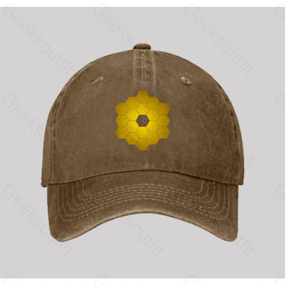 James Webb Space Telescope Washed Vintage Baseball Cap Natural