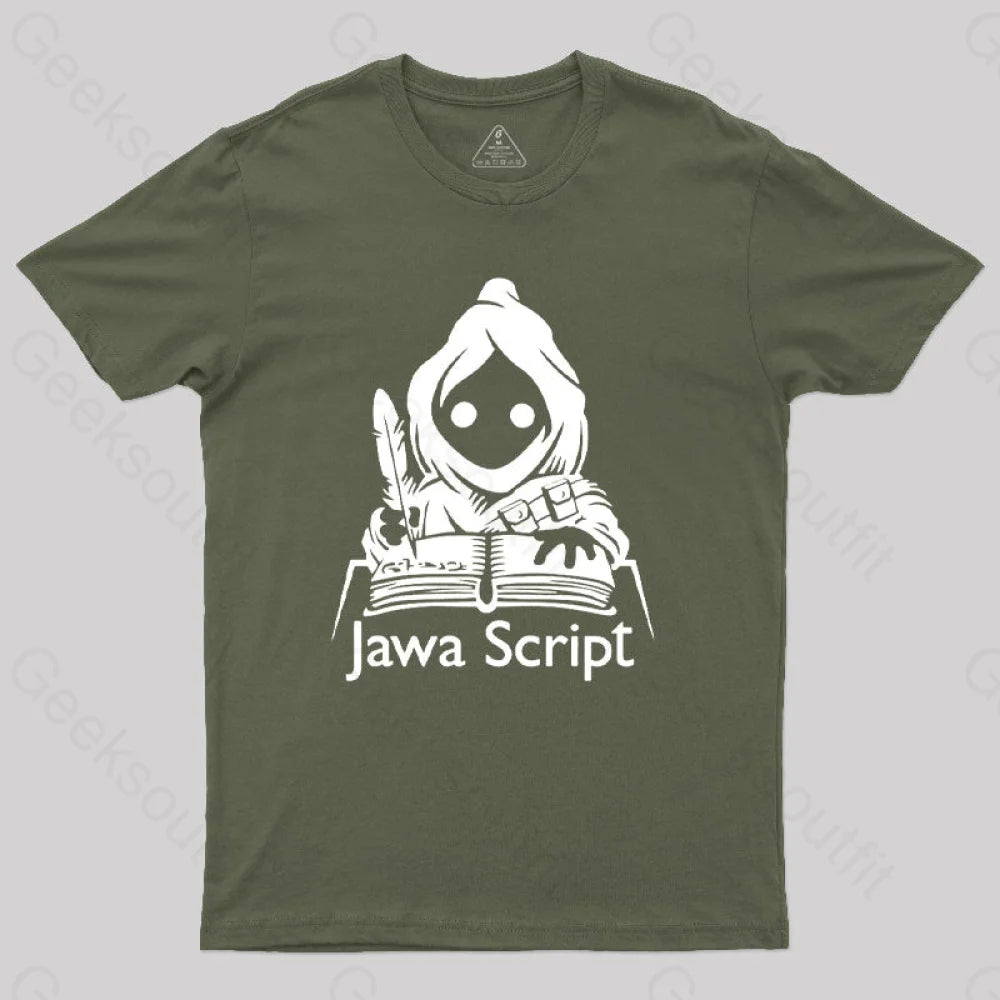 Jawa Script T-Shirt Army Green / S