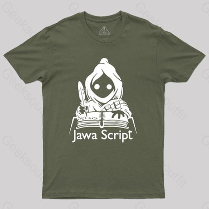 Jawa Script T-Shirt Army Green / S