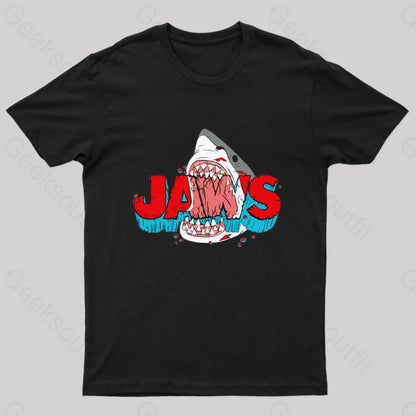 Jaws: The Big Bite Geek T-Shirt Black / S