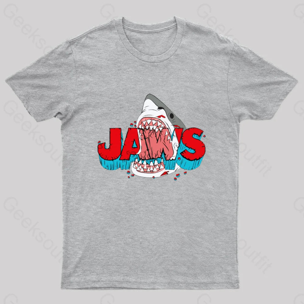 Jaws: The Big Bite Geek T-Shirt Grey / S