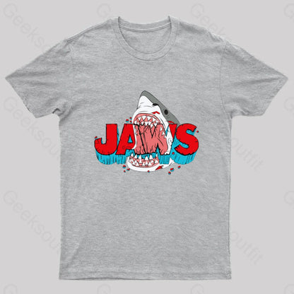 Jaws: The Big Bite Geek T-Shirt Grey / S