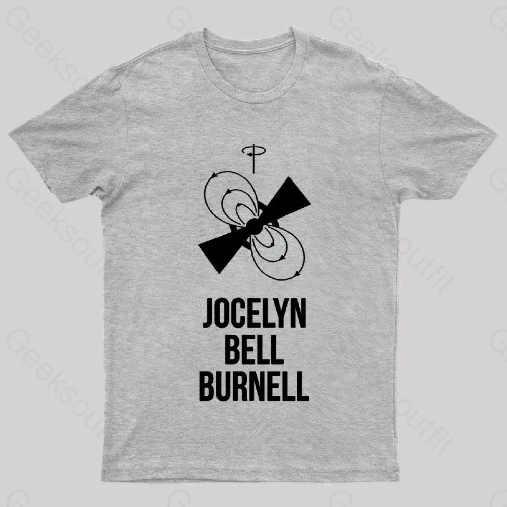 Jocelyn Bell Burnell Nerd T-Shirt Grey / S