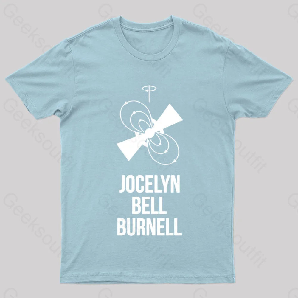 Jocelyn Bell Burnell Nerd T-Shirt Light Blue / S