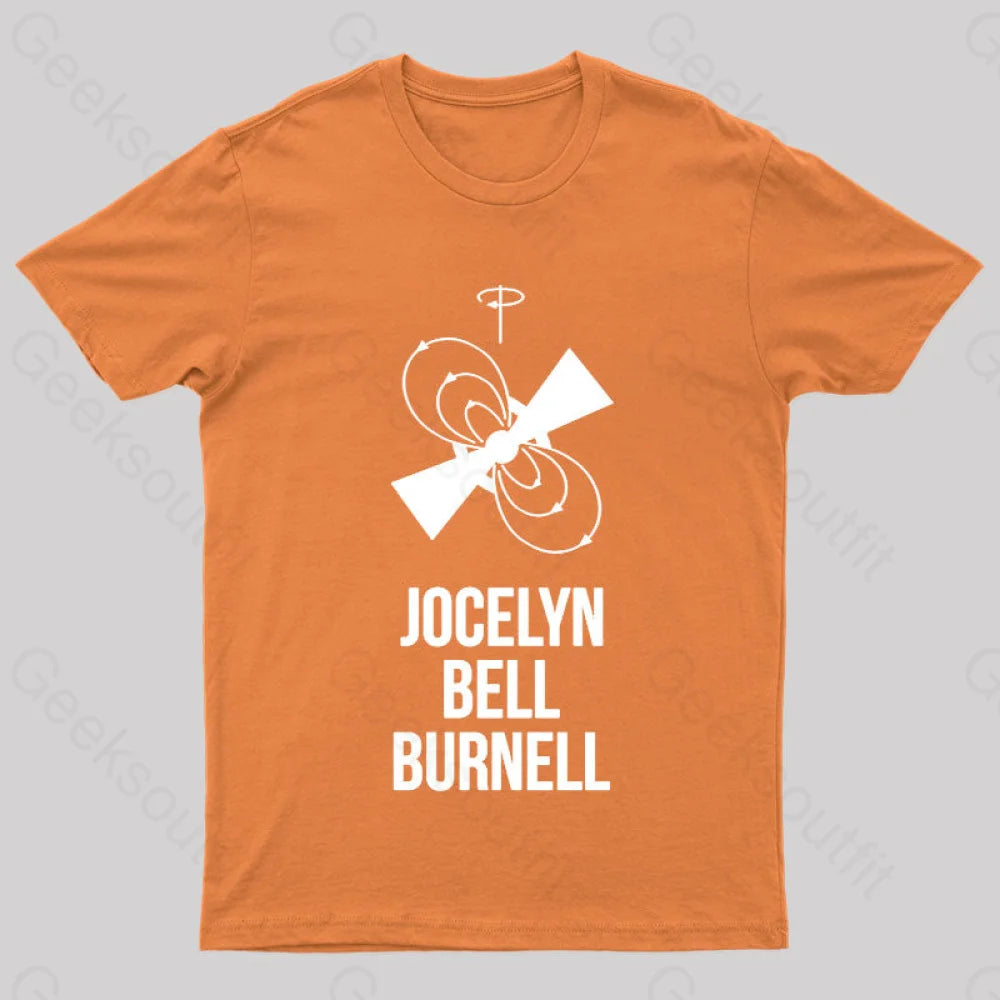 Jocelyn Bell Burnell Nerd T-Shirt Orange / S