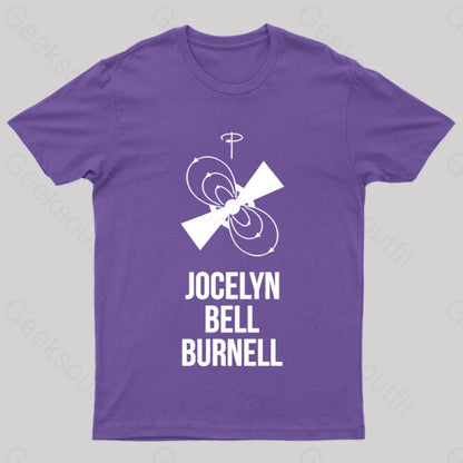 Jocelyn Bell Burnell Nerd T-Shirt Purple / S