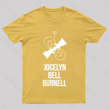 Jocelyn Bell Burnell Nerd T-Shirt Yellow / S