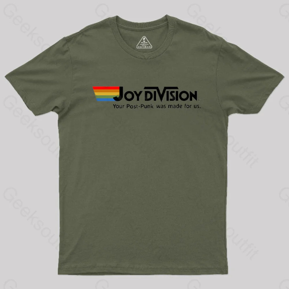 Joy Division Parody Vintage T-Shirt Army Green / S