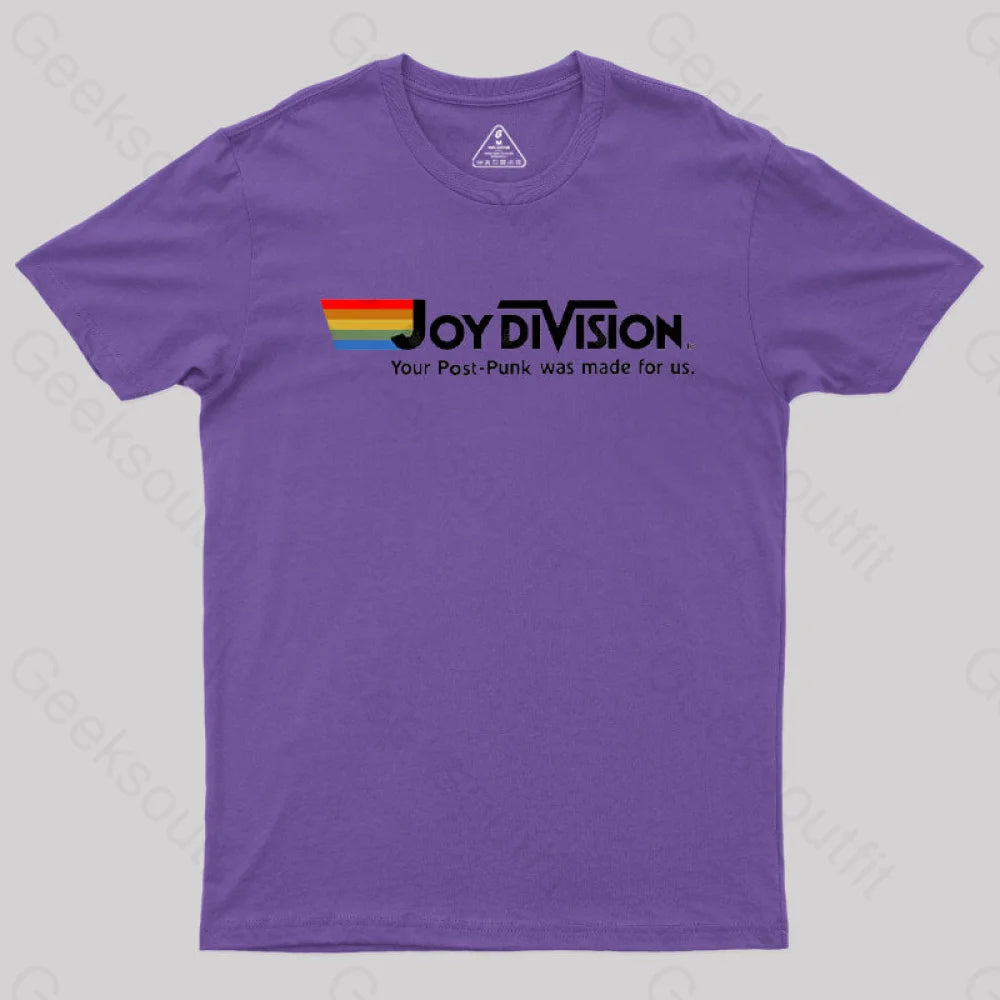 Joy Division Parody Vintage T-Shirt Purple / S