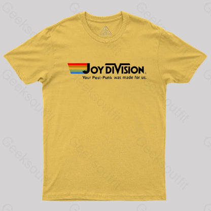 Joy Division Parody Vintage T-Shirt Yellow / S