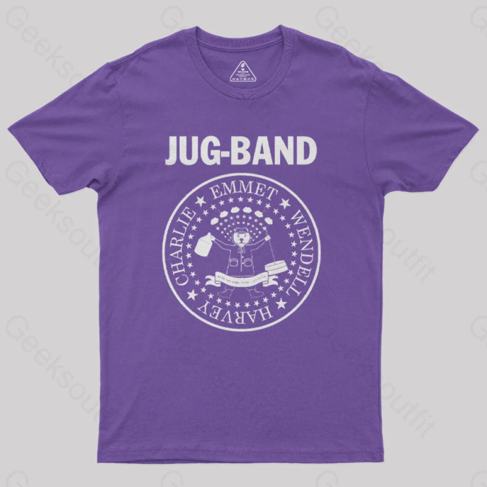 Jug Band Geek T-Shirt Purple / S