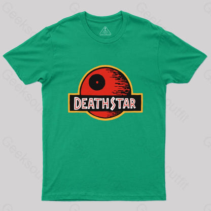 Jurassic Death Star T-Shirt Green / S