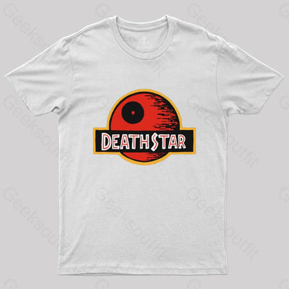 Jurassic Death Star T-Shirt White / S