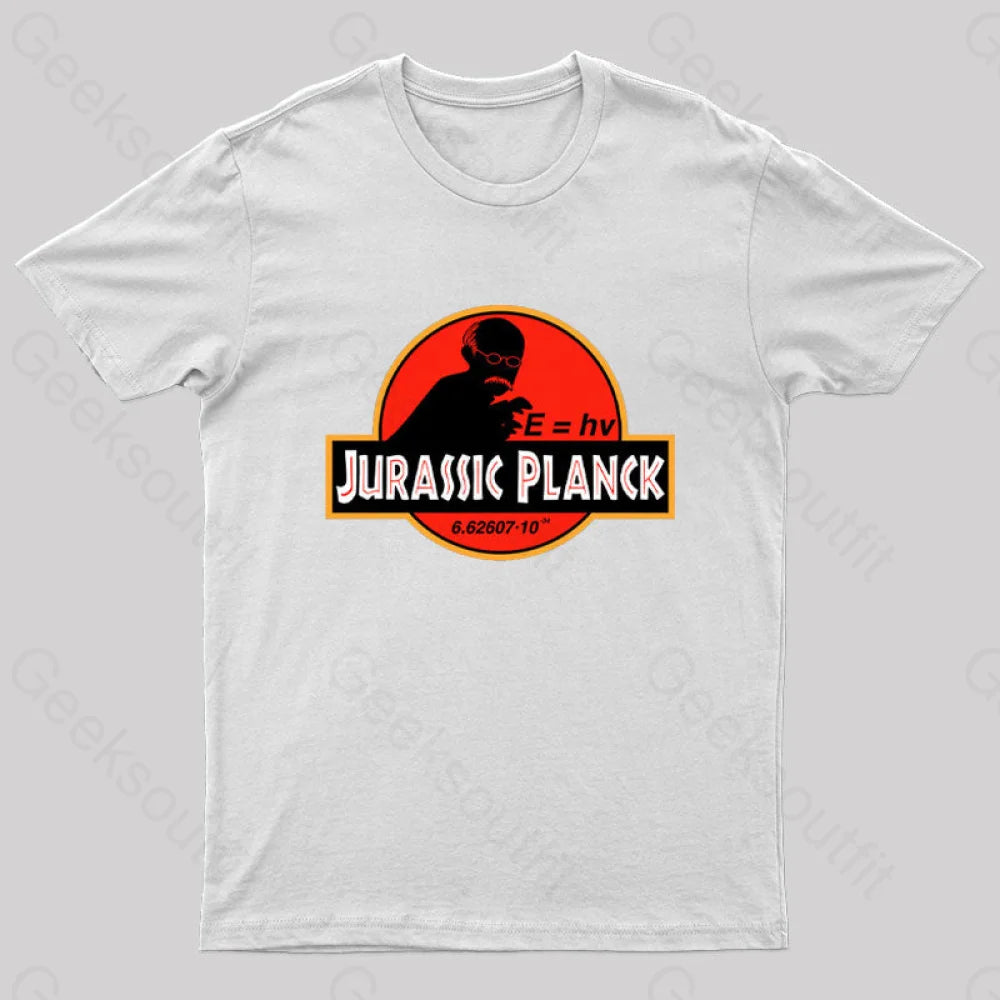 Jurassic Planck T-Shirt White / S