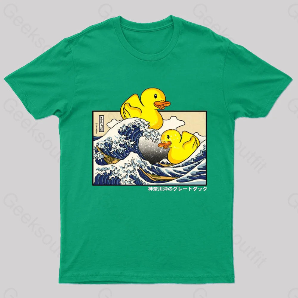 Kanagawa Ducks Geek T-Shirt Green / S