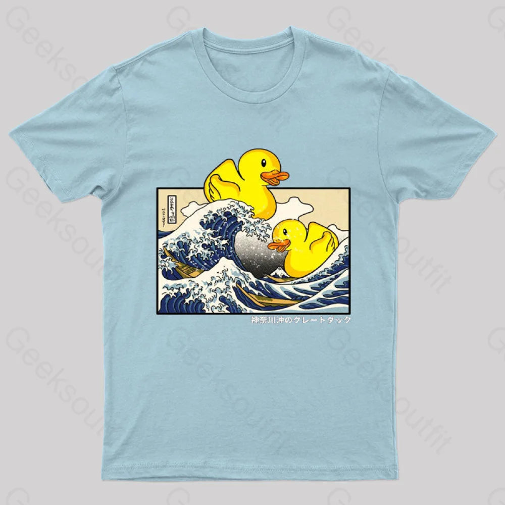 Kanagawa Ducks Geek T-Shirt Light Blue / S