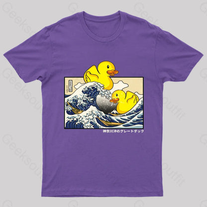 Kanagawa Ducks Geek T-Shirt Purple / S