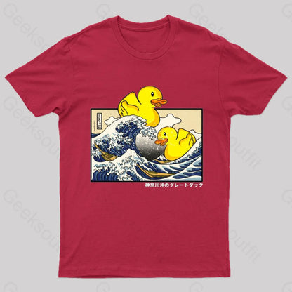 Kanagawa Ducks Geek T-Shirt Red / S