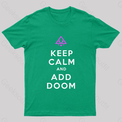 Keep Calm And Add Boom Nerd T-Shirt Green / S