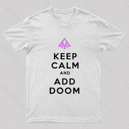 Keep Calm And Add Boom Nerd T-Shirt White / S