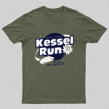 Kessel Run Geek T-Shirt Army Green / S