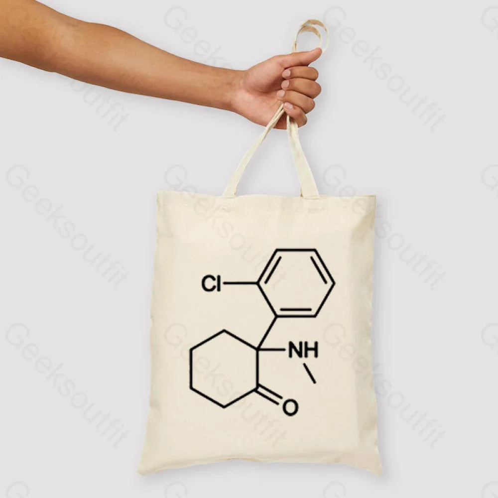 Ketamine Unisex Tote Bag Beige