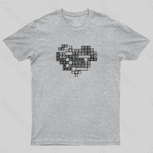 Keyboard Heart T-Shirt - Geeksoutfit