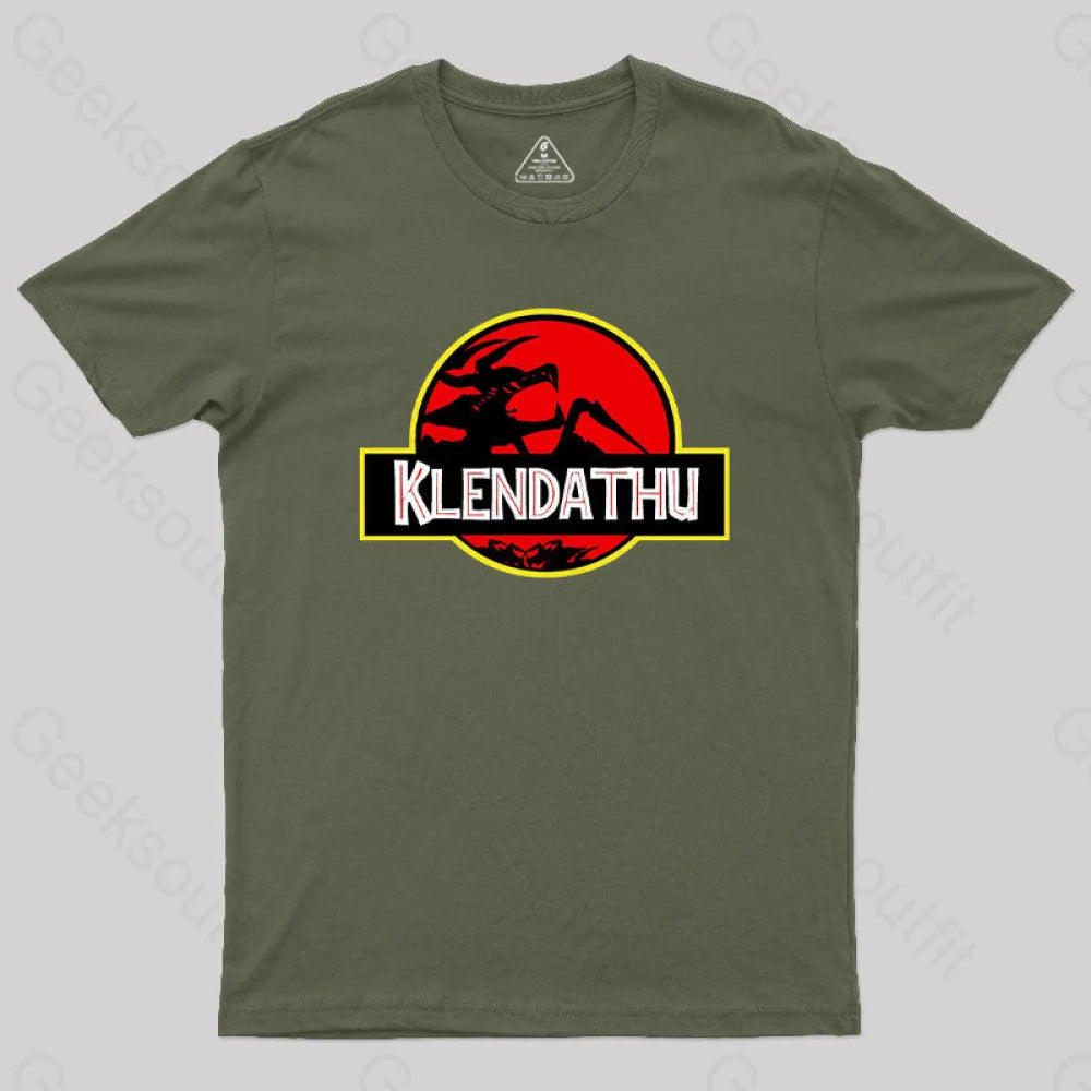 Klendathu Starship Troopers Geek T-Shirt Army Green / S