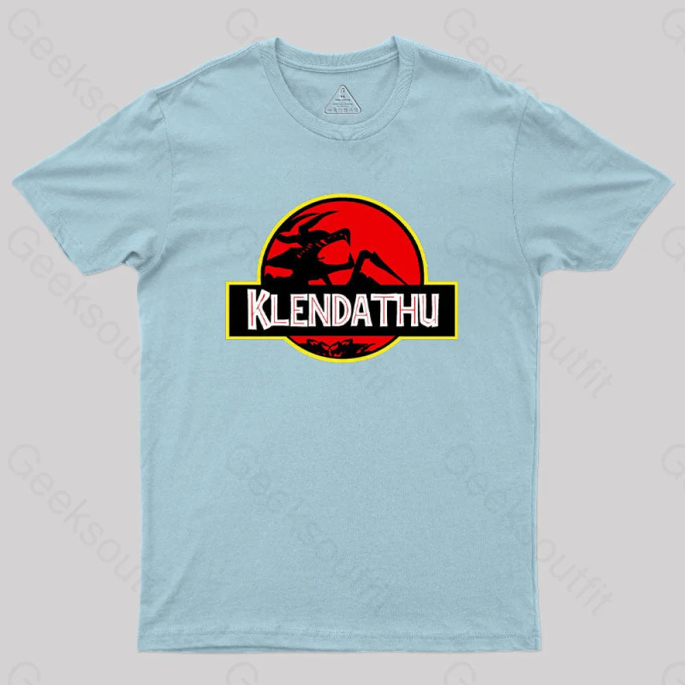 Klendathu Starship Troopers Geek T-Shirt Light Blue / S