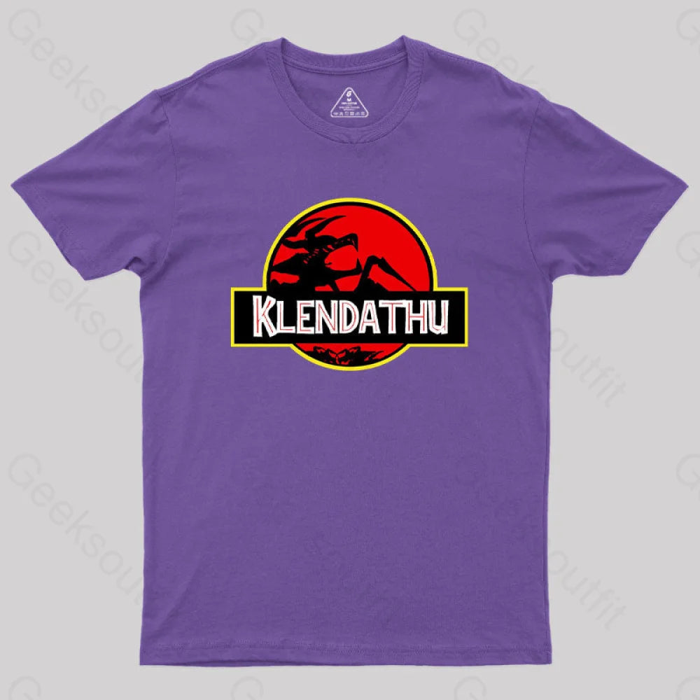 Klendathu Starship Troopers Geek T-Shirt Purple / S