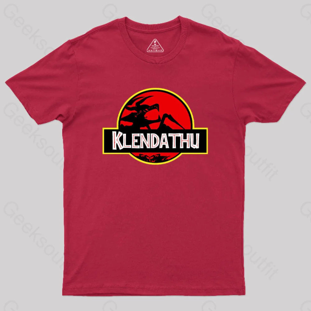 Klendathu Starship Troopers Geek T-Shirt Red / S