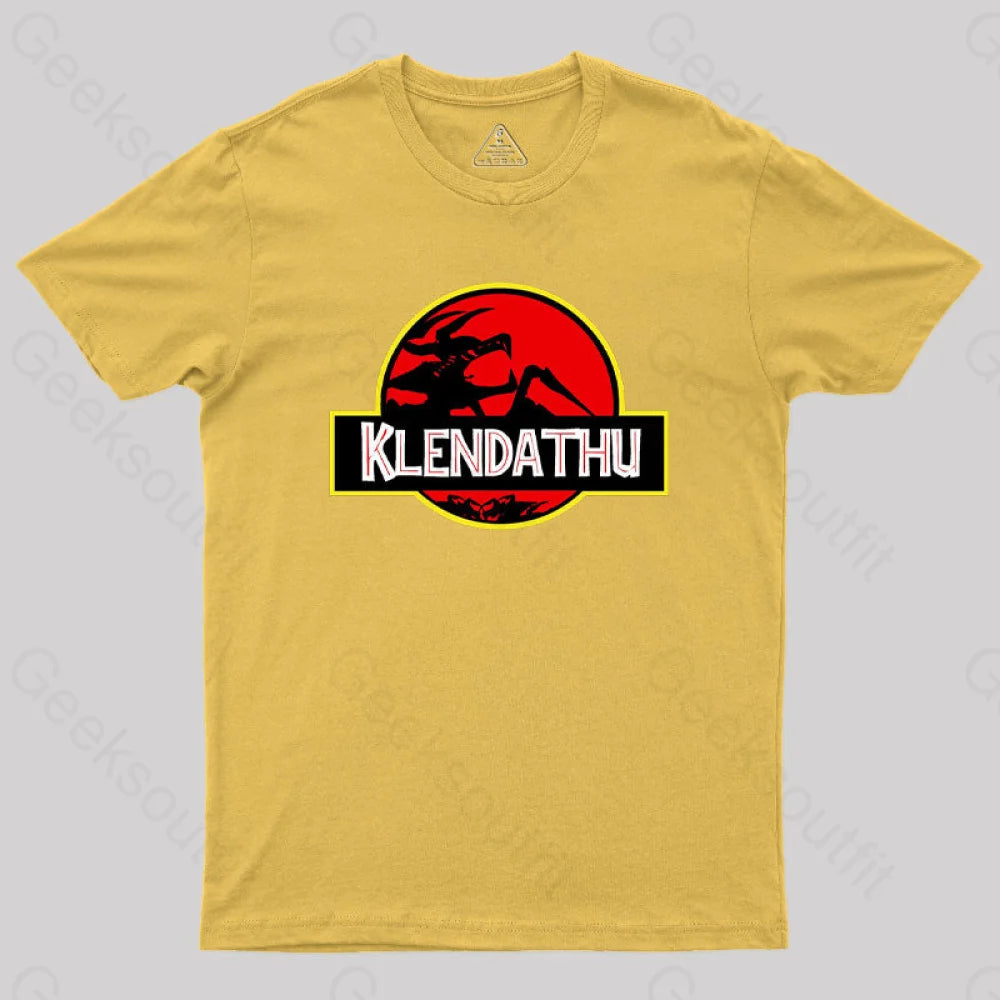 Klendathu Starship Troopers Geek T-Shirt Yellow / S