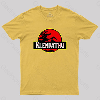 Klendathu Starship Troopers Geek T-Shirt Yellow / S