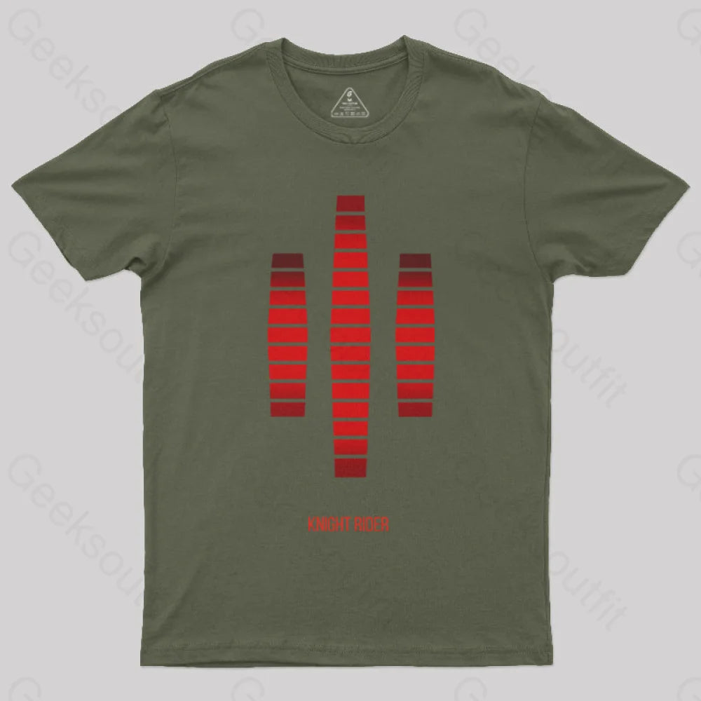 Knight Rider Voice Box Geek T-Shirt Army Green / S