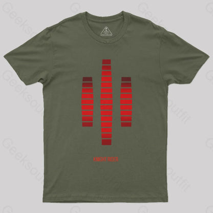 Knight Rider Voice Box Geek T-Shirt Army Green / S