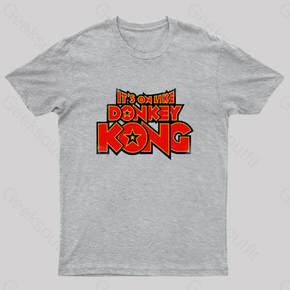 Kong Says It’s On Geek T-Shirt Grey / S