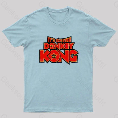 Kong Says It’s On Geek T-Shirt Light Blue / S