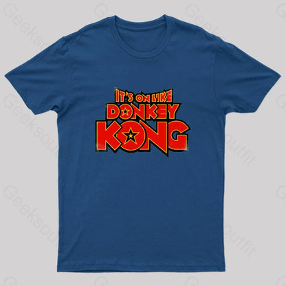 Kong Says It’s On Geek T-Shirt Navy / S