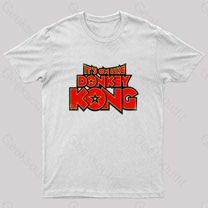 Kong Says It’s On Geek T-Shirt White / S