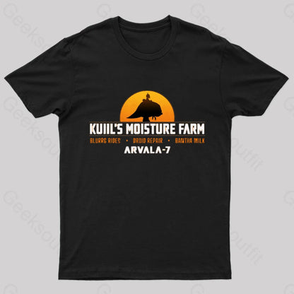 Kuiil’s Moisture Farm Nerd T-Shirt Black / S