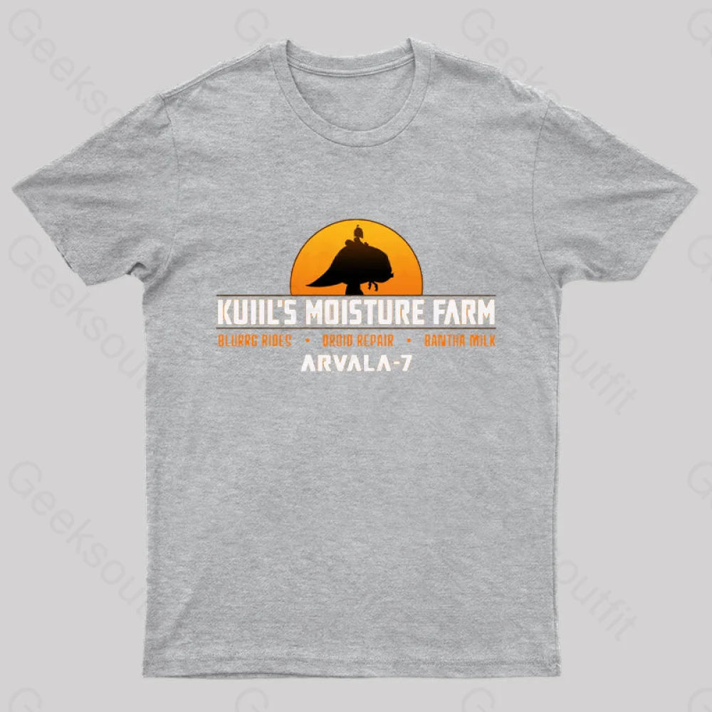 Kuiil’s Moisture Farm Nerd T-Shirt Grey / S