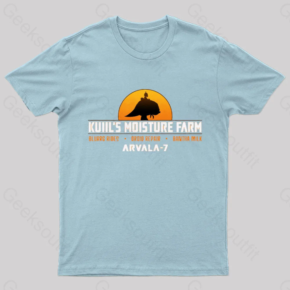 Kuiil’s Moisture Farm Nerd T-Shirt Light Blue / S