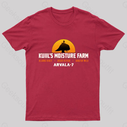 Kuiil’s Moisture Farm Nerd T-Shirt Red / S