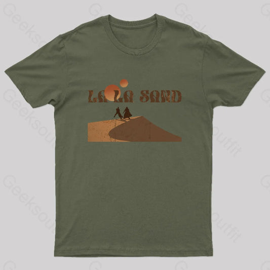 La Sand Nerd T-Shirt Army Green / S