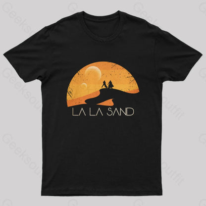 La Sand Sunset Geek T-Shirt Black / S