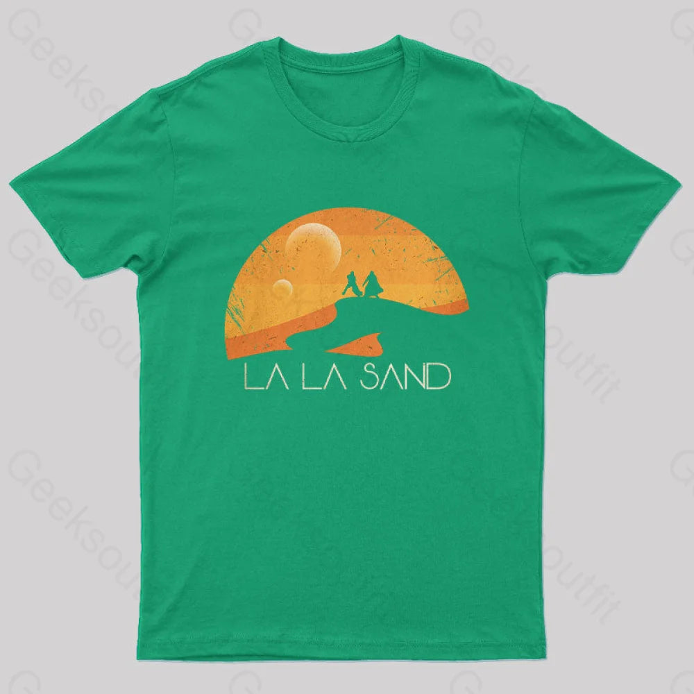 La Sand Sunset Geek T-Shirt Green / S