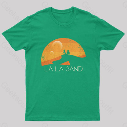 La Sand Sunset Geek T-Shirt Green / S